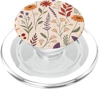 Whimsy Fall Garden in Bloom with Retro Florals PopSockets PopGrip para MagSafe