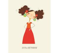 Whimsy Girl Sketchbook: 8x10 Sketchbook- 110 Blank Pages for Doodling, Journaling & Art Practice