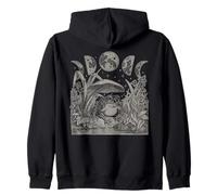 Whimsy Goth Fairycore Grunge Frog Mushroom Moon Vintage Sudadera con Capucha
