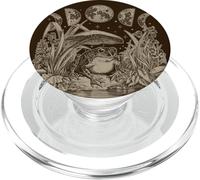 Whimsy Goth Fairycore Witchy Frog Mushroom Moon Vintage PopSockets PopGrip para MagSafe