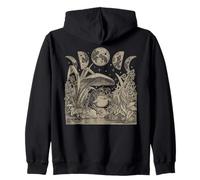 Whimsy Goth Fairycore Witchy Frog Mushroom Moon Vintage Sudadera con Capucha