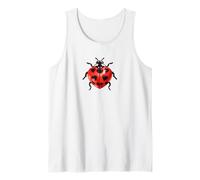Whimsy Twee Ladybug Heart Spots Cute Summer Camiseta sin Mangas