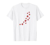 Whimsy Twee Ladybug Trail Cute Summer Aesthetic Camiseta