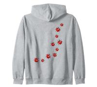 Whimsy Twee Ladybug Trail Heart Cute Summer Sudadera con Capucha