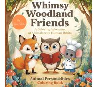 Whimsy Woodland Friends: A Coloring Adventure of Animals with Human Habits