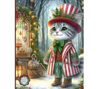 Whimsy Woods Christmas Composition Notebook: Enchanted Forest Journal | 120 Wide-Ruled, Lined, Cream-Colored Pages