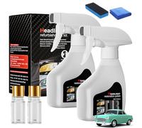 Whimsyard Headlight Restorer, Whimsyard Headlight Cleaner, Headlight Cleaner and Restorer Kit, Car Headlight Cleaner, for Yellowing & Scratches Polishing Cleaner, With Towel and Sponge (2pcs)