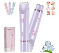 Whimsyard Shaver For Women, Glowshave 2-In-1 Women's Body Shaver, Bald Cat Razor For Women, Ezme Razor, 2 In 1 Electric Shaver Razors, Waterproof Wet & Dry Use For Any Part(Purple)