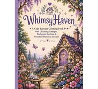 WhimsyHaven: A Cozy Fantasy Coloring Book with Charming Cottages, Enchanted Gardens & Peaceful Whimsical Escapes