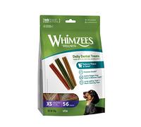 WHIMZEES by Wellness Stix - Masticables para Perros Naturales y sin Granos, palitos dentales para Razas Extra pequeñas, 56 Piezas, Talla XS