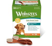 WHIMZEES Cepillos de Dientes L, Caja Mensual, 30 Piezas - Talla L, Golosinas para Perros Grandes, Naturales y Sin Cereales, Vegetarianas, Sin Azúcares Añadidos