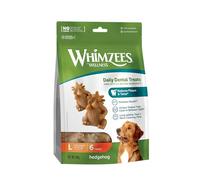 WHIMZEES Erizos L, 6 Piezas - Talla L, Golosinas para Perros Grandes, Naturales y Sin Cereales, Vegetarianas, Sin Azúcares Añadidos