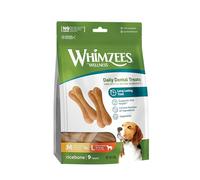 9 barritas Whimzees Snacks Dentales en Forma de Hueso para perros