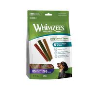 WHIMZEES - Snacks Dentales Naturales sin Cereales - para Perros Extra Pequeños - Palitos Masticables - Mejora la Higiene Bucal - 56 Unidades