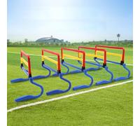 WHIPIN Hurdles de Velocidad de 5 Piezas, Set de Entrenamiento de obstáculos Plegables de vía Plegable, Conjunto de Entrenamiento de Velocidad y Agilidad, Equipo Deportivo de fútbol de fútbol