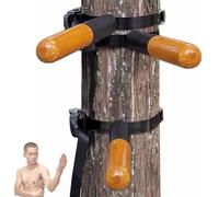 WHIPIN Muñeco de Entrenamiento de Wing Chun de Madera, Equipo de práctica de Artes Marciales para Montaje en Pared, muñeco portátil de 3 Piezas con Resorte y Manos de Madera