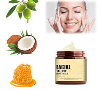 Whipped Beef Tallow And Honey Balm,Grass Fed Grass Finished Organic Face Cream,4.23oz Tallow Face Moisturizer,Beef Tallow For Skin,Body Cream,Skin Care And Lip Balm (1pcs)