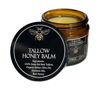 Whipped Tallow Balm, Honey Body Cream, Hidratante de Hierba, Fórmula Natural Rich Natural Deep Hydration for Soft Skin for Face, Hands, Elbows, Daily Skincares, 2.09x2.09x2.56 pulgadas