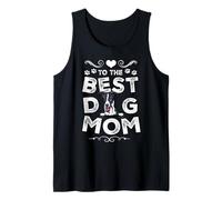 Whippet Best Dog Mom Dogs Lovers Funny Mothers Day Camiseta sin Mangas