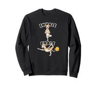 Whippet practicando Yoga inhalar - exale DIGOR Divertido Sudadera