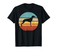 Whippet Retro Vintage 60s 70s Sunset Snap perro amantes hombres Camiseta