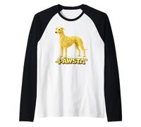 Whippet Spaghetti Fideos Comida Italiana Cachorro Amor Camiseta Manga Raglan