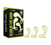 Whipsmart 3 Pcs Glow In The Dark Kit De Entrenamiento De Próstata White 10,1/11,4/12,7 Cm