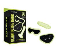 Whipsmart 4 Pcs Glow In The Dark Strap-On Conjunto Con Anteojos Y Cuerda De Seda White One Size