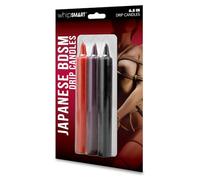 Whipsmart 6.5 Inch Japanese Velas De Goteo Bondage 3 Pcs Black