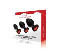 Whipsmart Heartbreaker Conjunto De Entrenamiento Con Bolas Anales Black 6,35/7,62/8,89 Cm