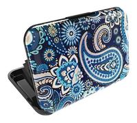 Whipwell Tarjetero Hombre Mujer Aluminio RFID Bloqueo Paysley | Protector de Tarjetas, Anti fraude, Anti contactless, Gran Capacidad