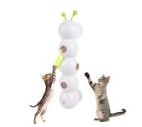 Whirlie Cat Toy, Whirlie Smart Motion Cat Toy with Worm Design for Hunting, Jumping, and Interactive Play (1pcs)