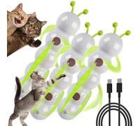 Whirlie Smart Motion - Juguete para gatos con diseño de gusano 2025, juguete interactivo montado en la pared, ventosa, ABS duradero para ejercicio de gatos de interior y ejercicio interactivo