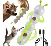 Whirlie Smart Motion - Juguete para gatos con diseño de gusano 2025, juguete interactivo montado en la pared, ventosa, ABS duradero para ejercicio de gatos de interior y ejercicio interactivo