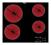 Whirlpool AKT 8090/NE Placa Vitrocerámica 4 Zonas Negra