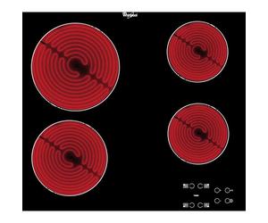 Whirlpool AKT 8090/NE Placa Vitrocerámica 4 Zonas Negra