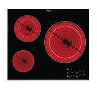 Whirlpool AKT807BF - Placa Vitrocerámica 3 Zonas TouchControl Negra