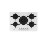 WHIRLPOOL GOA7523/WH Cocina De Gas 75 CM 5 Fuegos En Cristal Templado Blanco