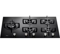 WHIRLPOOL GOA9523NB PLACA DE COCINA 90 CM VIDRIO TEMPLADO NEGRO 5 FUEGOS