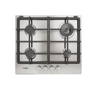 WHIRLPOOL TGML661IXR Cocina A Gas 60CM 4 Fuegos Rejillas De Hierro Fundido