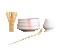 Whisk Bowl, Measuring Scoop Set, Natural Tea Set, 2.76 Inches Professional