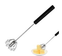 Whisk de acero inoxidable, Handheld Mixing Tool, Beating Stirring Frother, Ergonomic Handle, Rust-Resistant Build, Ideal para Whipping Eggs Coffee Milk and Baking