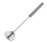 Whisk - Semillas Whik de acero inoxidable | Whisk de mano Batidor de batidor semiautomático batidor, batidor de empuje multifuncional de leche de leche portátil
