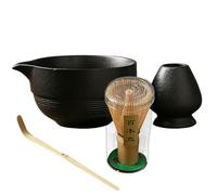Whisk Set, Bowl and Whisk Set, Bowl with Spout, Whisk, Scoop, Whisk Holder for , Kit, Tea Ceremony Set, Tea Tools for Adults,