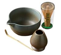 Whisk Set : Tea Whisks Bowl With Spout Scoop and Whisk