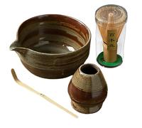 Whisk Set : Tea Whisks Bowl With Spout Scoop and Whisk
