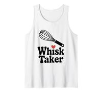 Whisk Taker: Divertido Juego de Palabras para Hornear para Chefs y Amantes de la Comida Camiseta sin Mangas