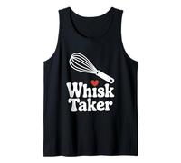 Whisk Taker: Divertido Juego de Palabras para Hornear para Chefs y Amantes de la Comida Camiseta sin Mangas