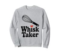 Whisk Taker: Divertido Juego de Palabras para Hornear para Chefs y Amantes de la Comida Sudadera