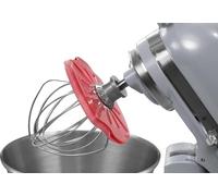 Whisk Wiper® PRO for Stand Mixers - Mix Without The Mess - The Ultimate Stand Mixer Accessory - Compatible With KitchenAid Tilt-Head Stand Mixers - 4.5qt, 5qt (Color: Red)